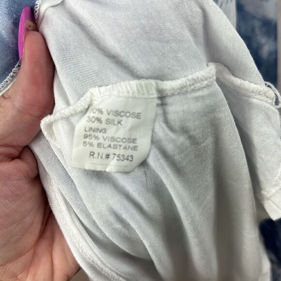 Bellambra Silk Blend Tie Dye Sleeveless Maxi Dress - Picture 3 of 5